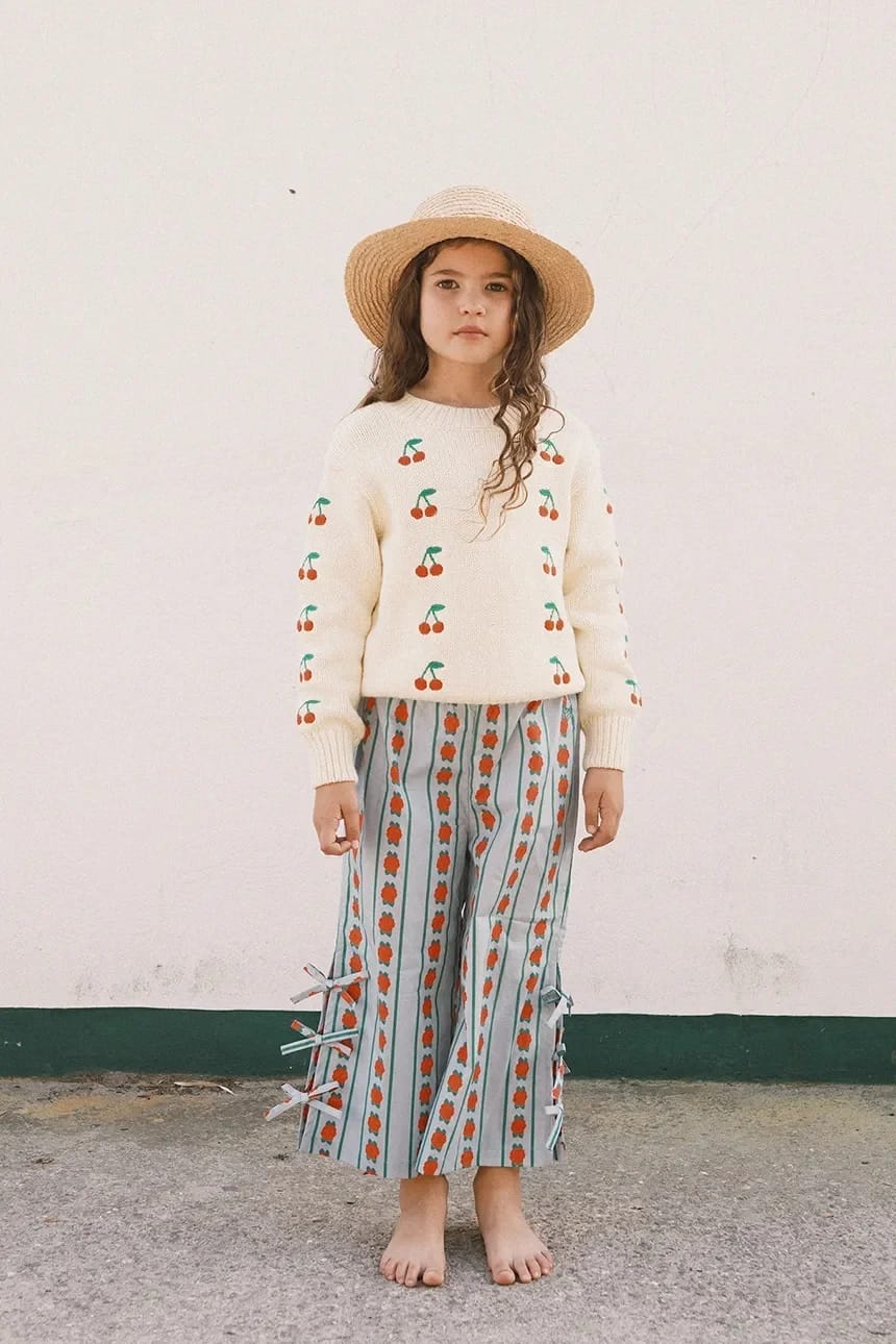 Детский хлопковый свитер MINI CHERRIES SWEATER