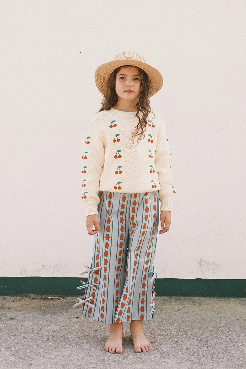 Детский хлопковый свитер MINI CHERRIES SWEATER
