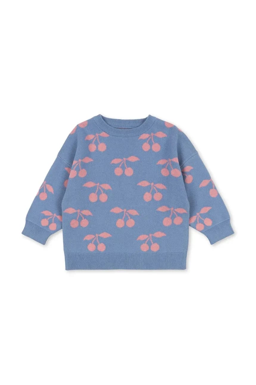 Детский хлопковый свитер LAPIS KNIT SWEATER GOTS