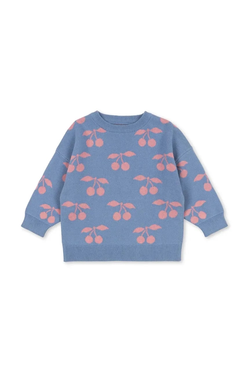Детский хлопковый свитер LAPIS KNIT SWEATER GOTS