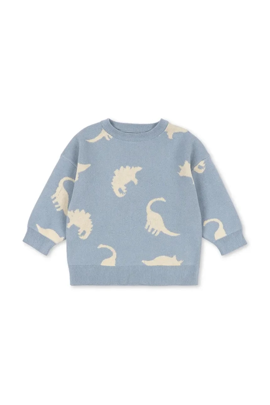 Детский хлопковый свитер LAPIS KNIT SWEATER GOTS