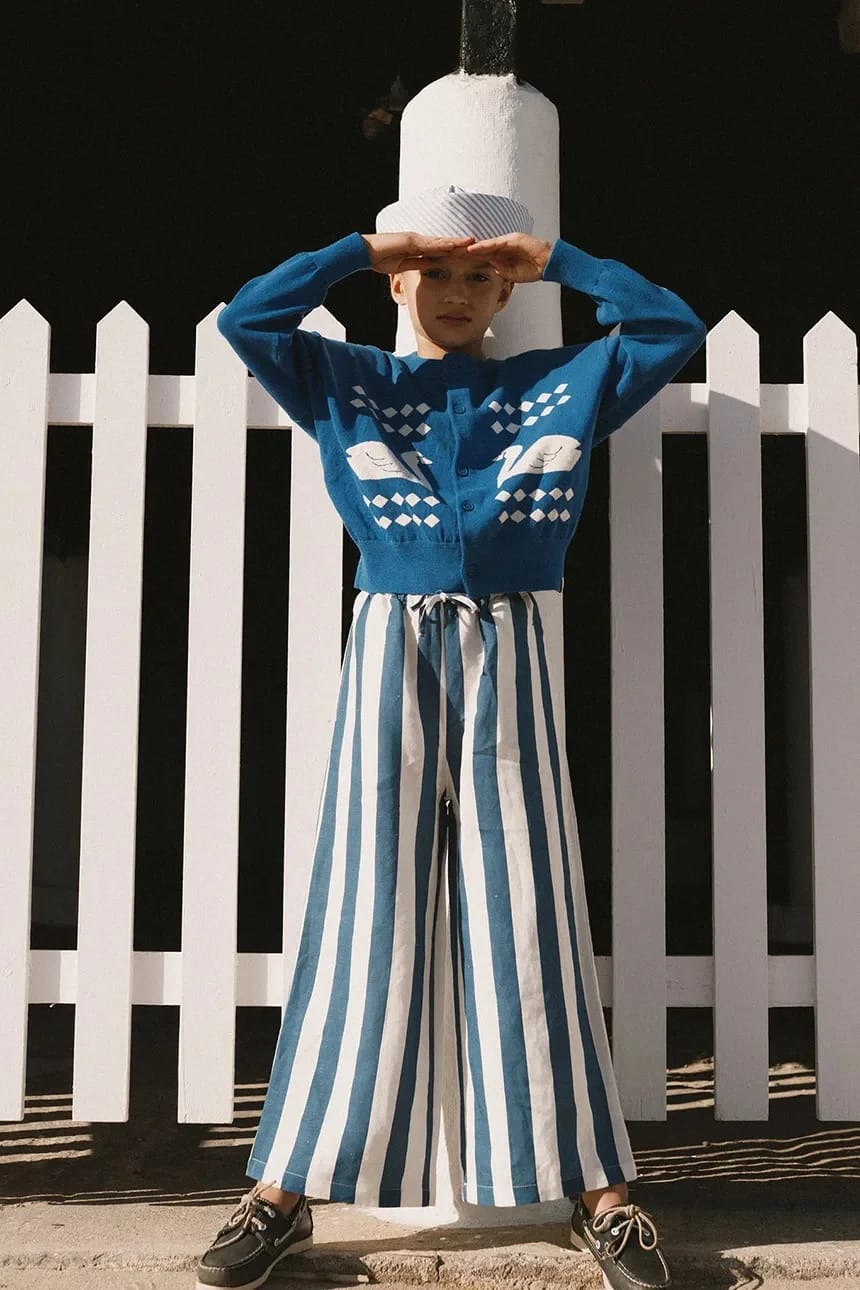 Детский кардиган из хлопка SWANS DIAMONDS CARDIGAN