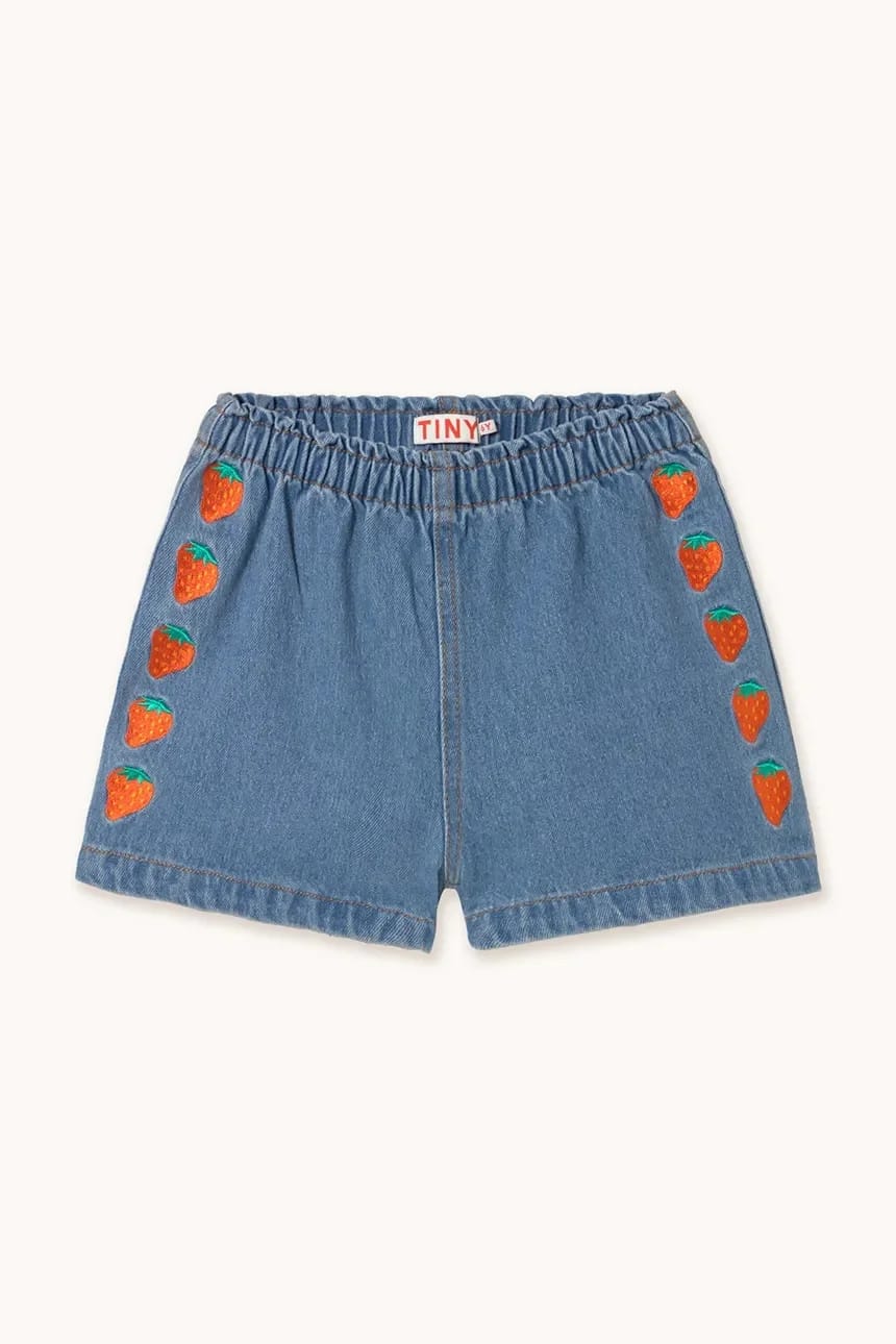 Детские хлопковые шорты STRAWBERRIES WOVEN SHORT