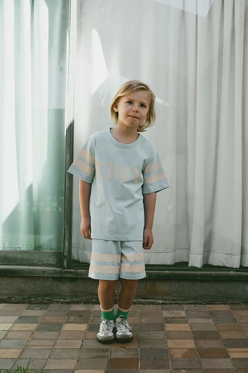 Детские хлопковые шорты STRIPES LOGO SHORT