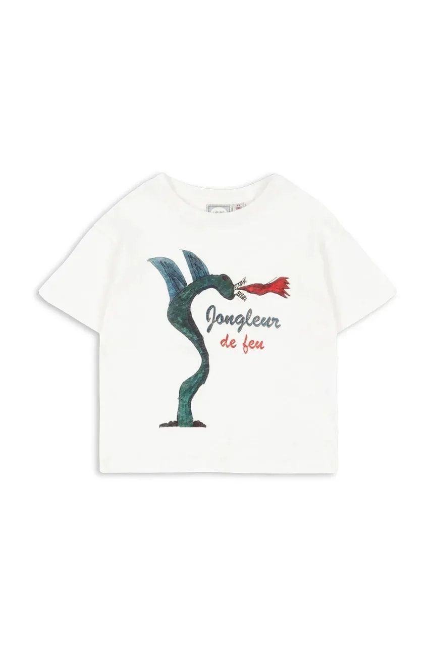 Детская футболка из смесового льна RHW X KS JONGLEUR TEE OCS