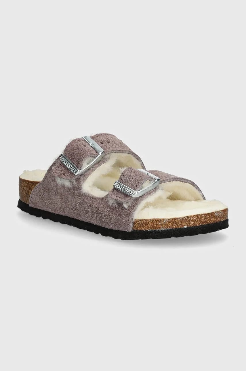 Детские замшевые тапочки из овчины Arizona Shearling