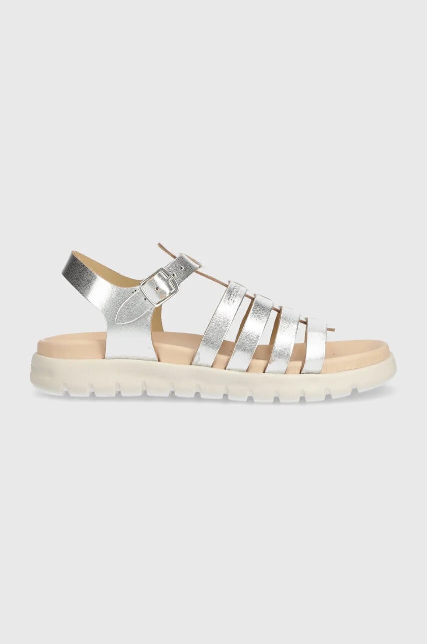Детские кожаные сандалии SANDAL SOLEIMA серебро для девочек