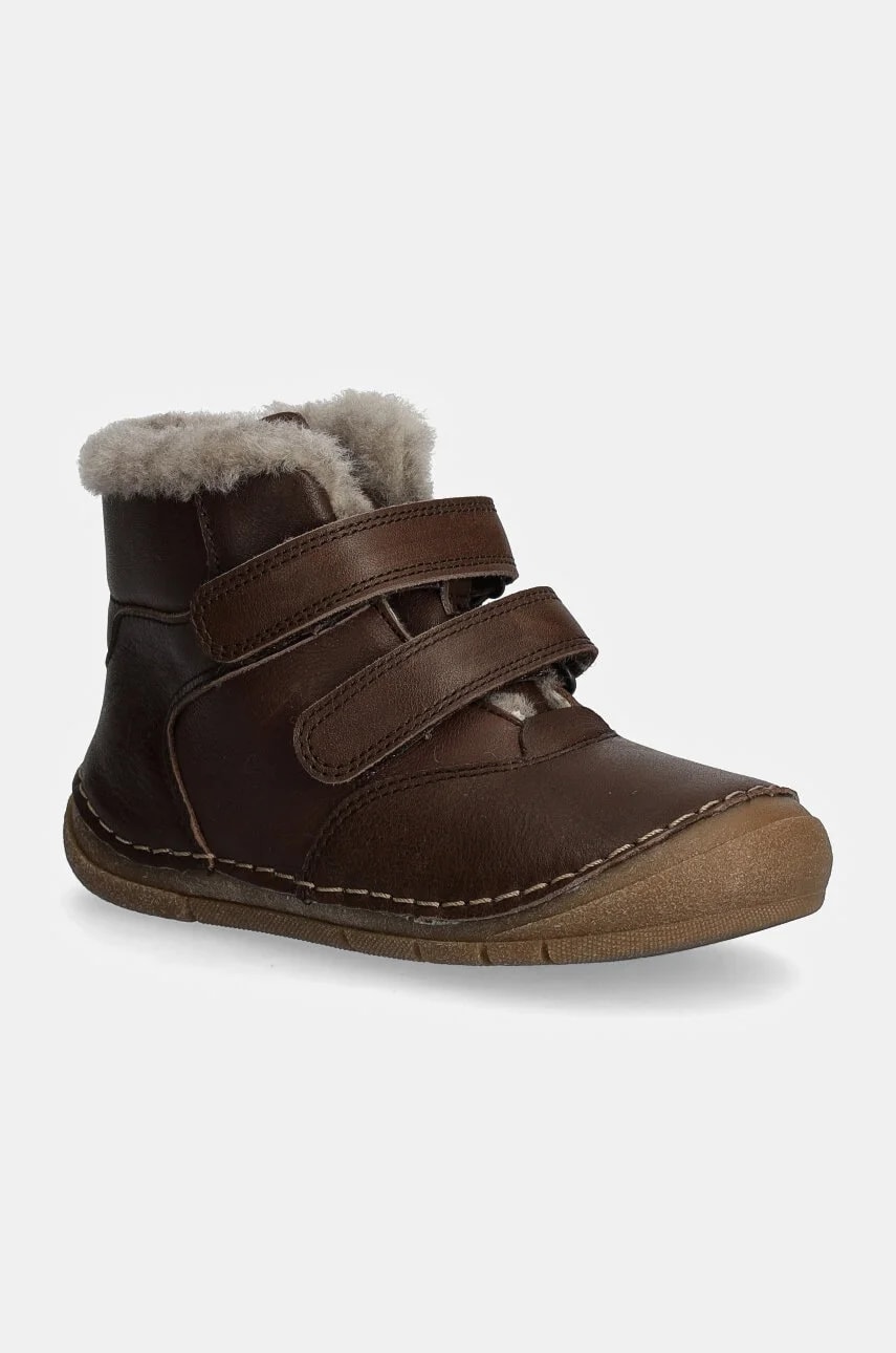 PAIX UP WINTER детская кожаная зимняя обувь коричневый для мальчиков