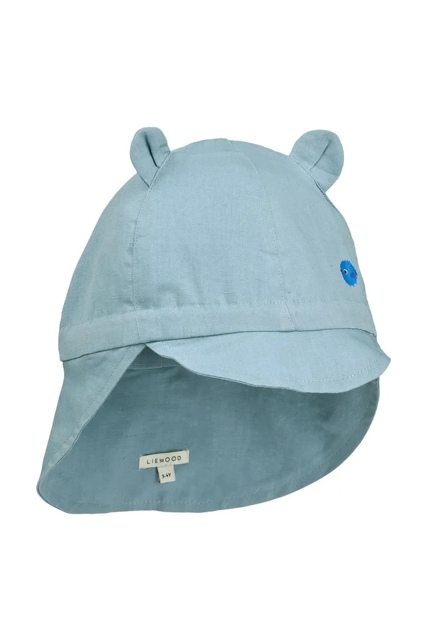 Детская хлопковая бейсболка Gorm Linen Sun Hat With Ears