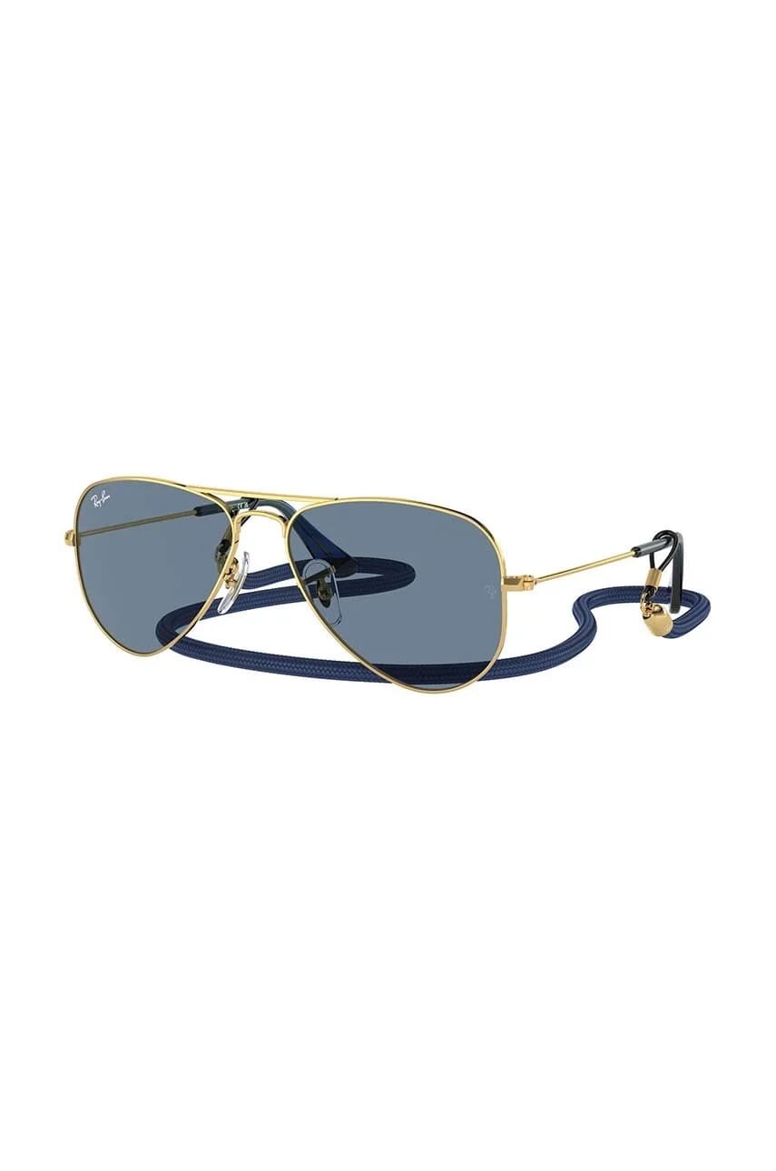 Детские солнцезащитные очки JUNIOR AVIATOR синие для мальчиков