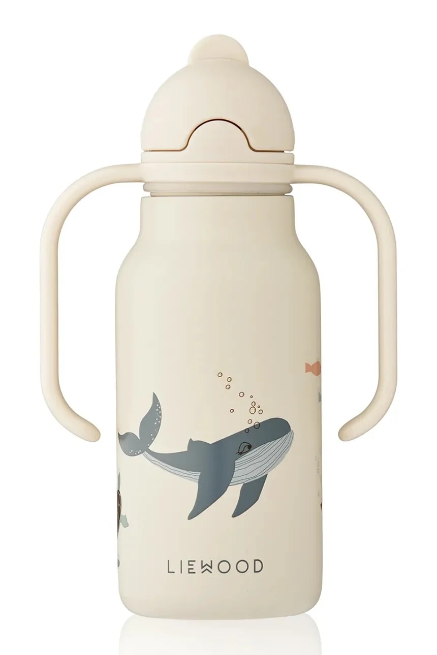 Термобутылка детская Kimmie Water Bottle 250 мл бежевый для мальчиков