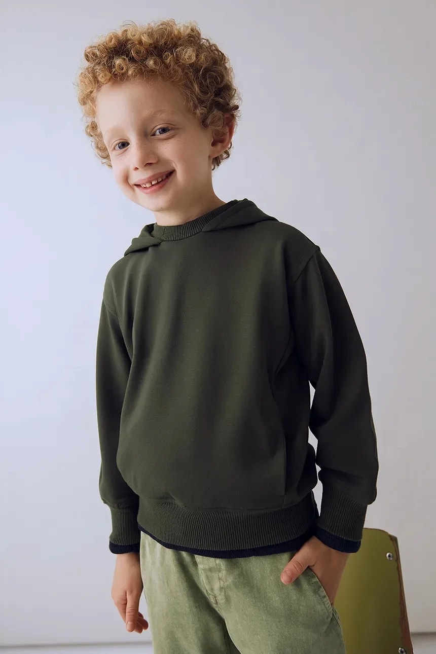 Блуза зеленая для мальчиков