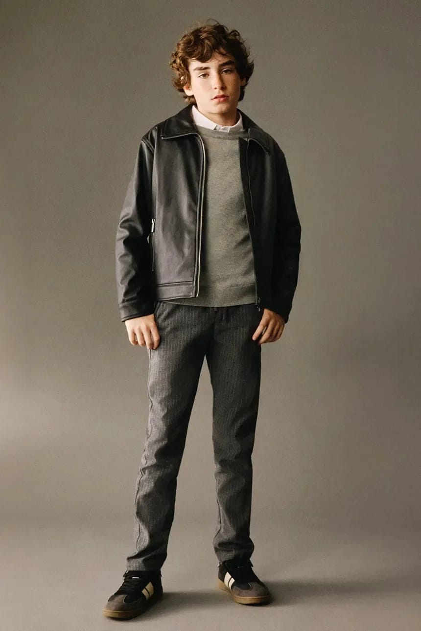 Детские брюки серые для мальчиков