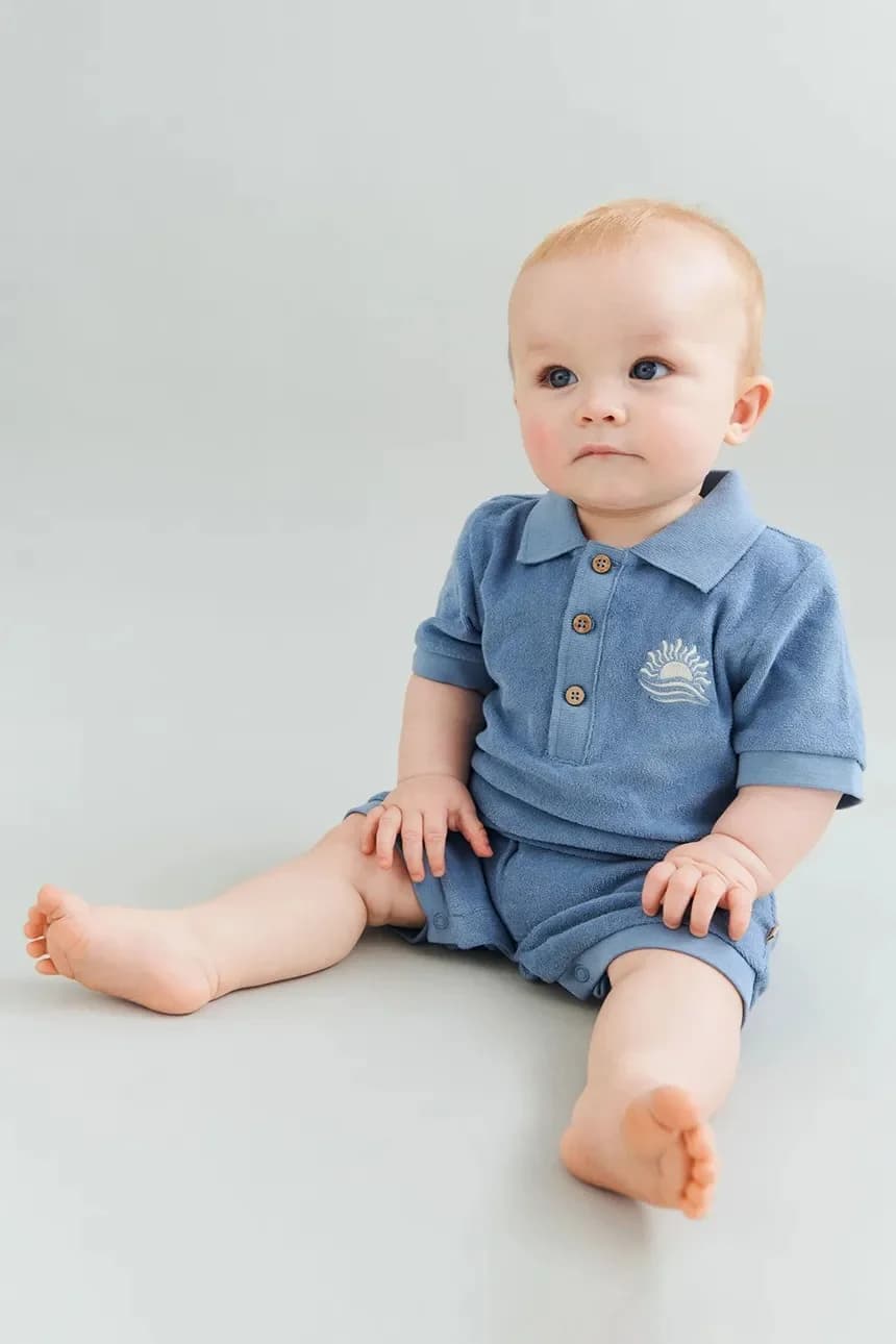 Детский хлопковый комбинезон