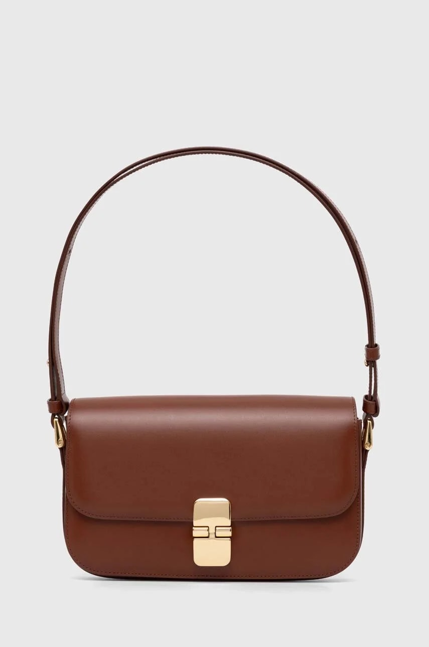 Кожаная сумка Sac Grace Baguette