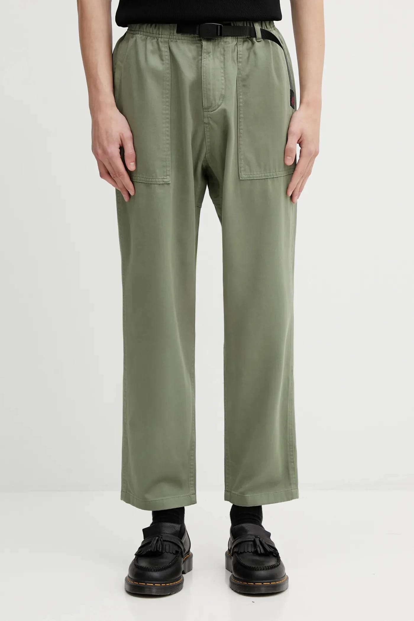 хлопковые брюки LOOSE TAPERED RIDGE PANT