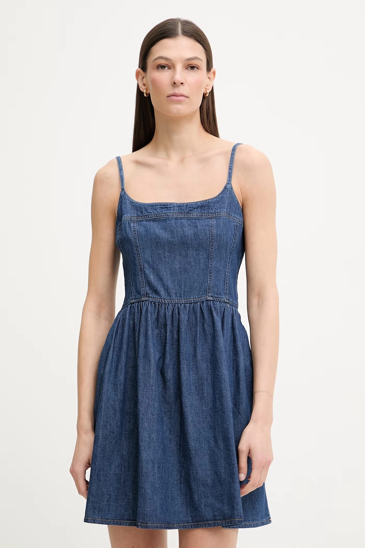 JOLENE DENIM расклешенное джинсовое платье