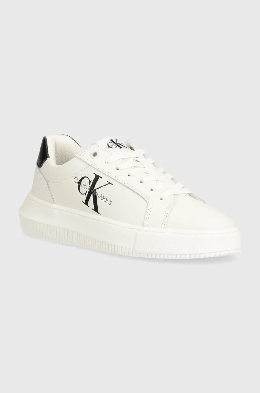 Кожаные кроссовки YW0YW00823 CHUNKY CUPSOLE MONOLOGO W