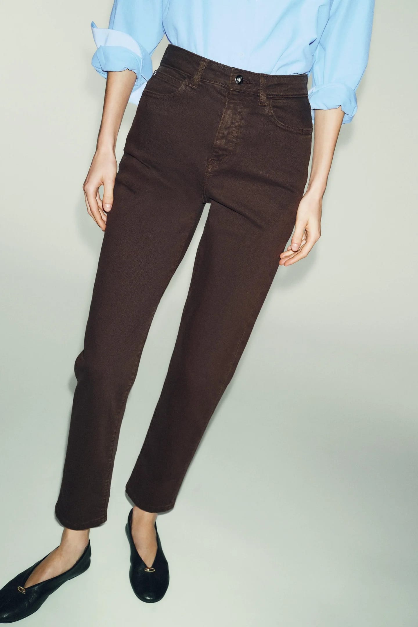 ДЖИНСЫ С ВЫСОКОЙ ПОСАДКОЙ Z1975 MOM FIT