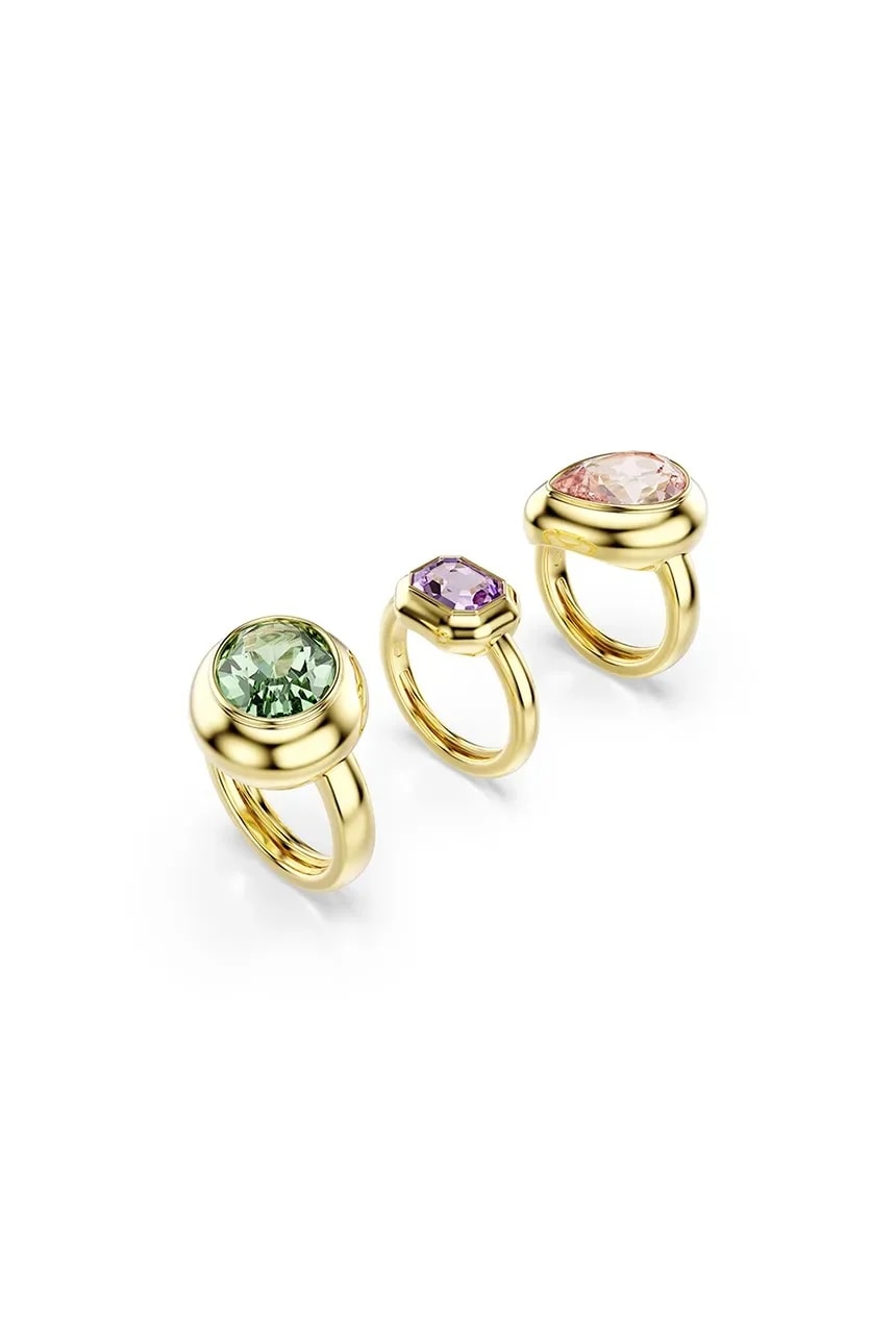 Женское позолоченное кольцо с кристаллами Swarovski GEMA