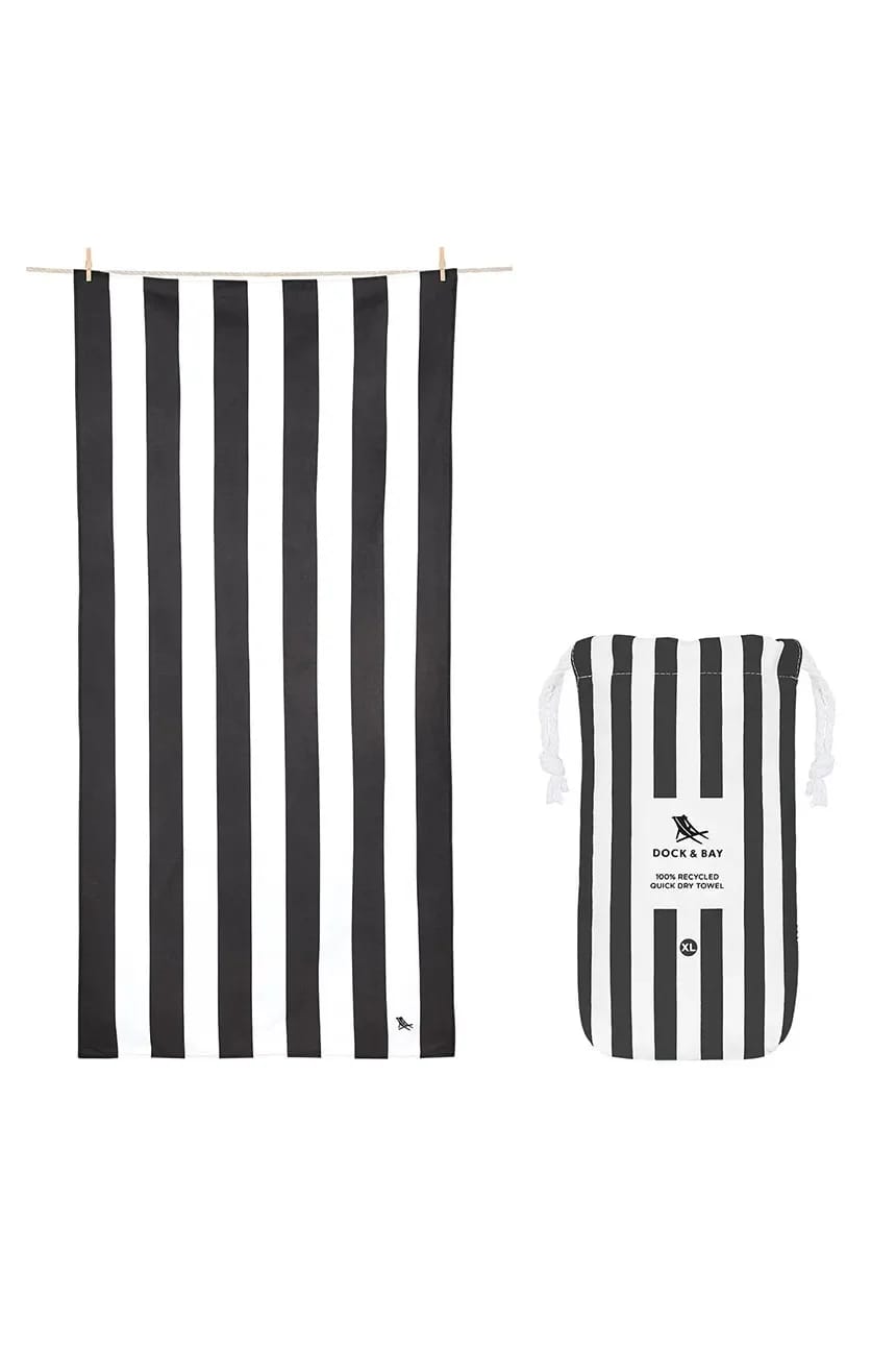 Быстросохнущее пляжное полотенце Kamari Charcoal 200 x 90 см