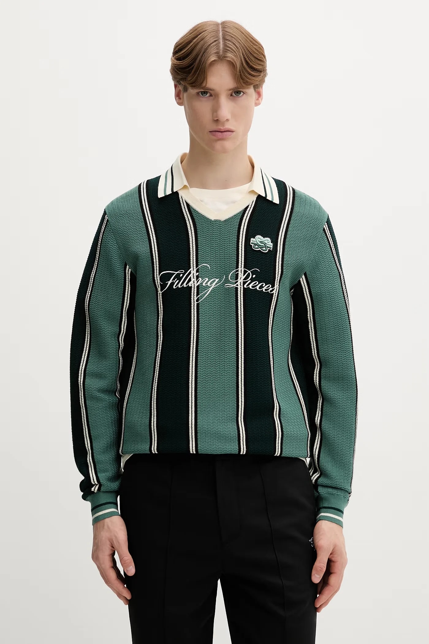 Мужской вязаный свитер из вискозы Football Jersey