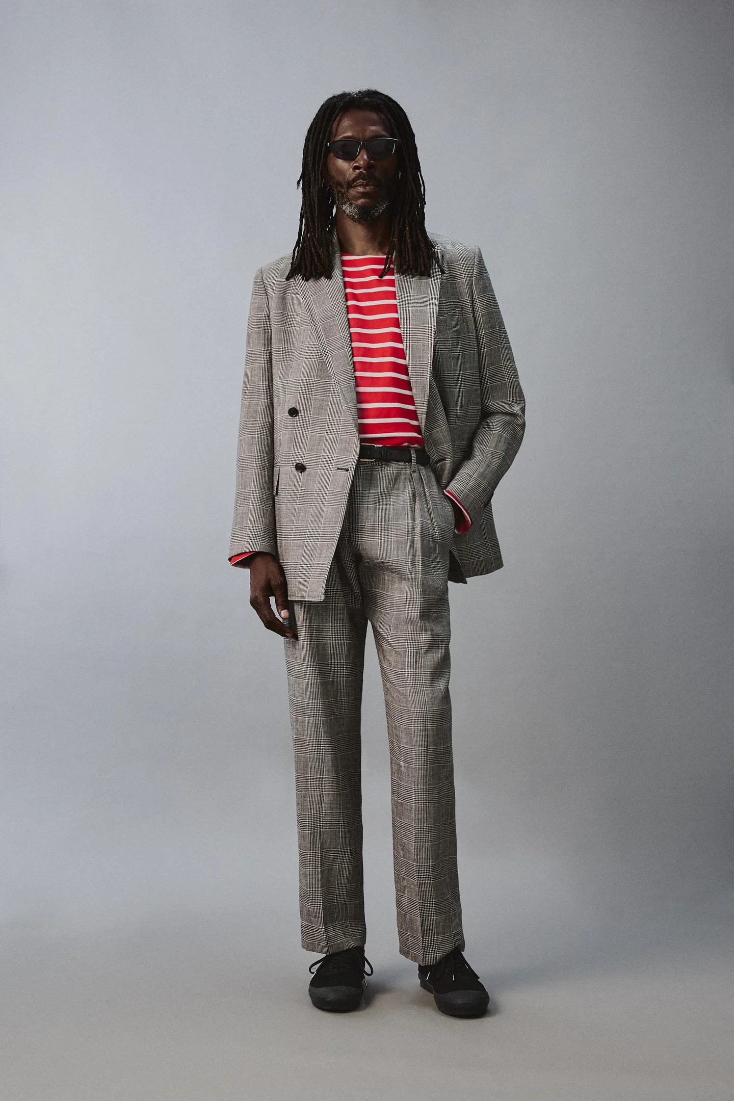 КОСТЮМНЫЕ БРЮКИ ИЗ ШЕРСТИ И ЛЬНА AARON LEVINE X Zara