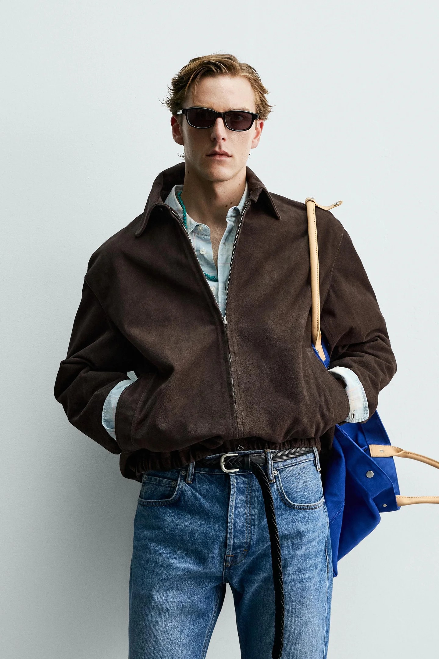 ЗАМШЕВАЯ КУРТКА ARON LEVINE X СТАНДАРТНОГО КРОЯ Zara