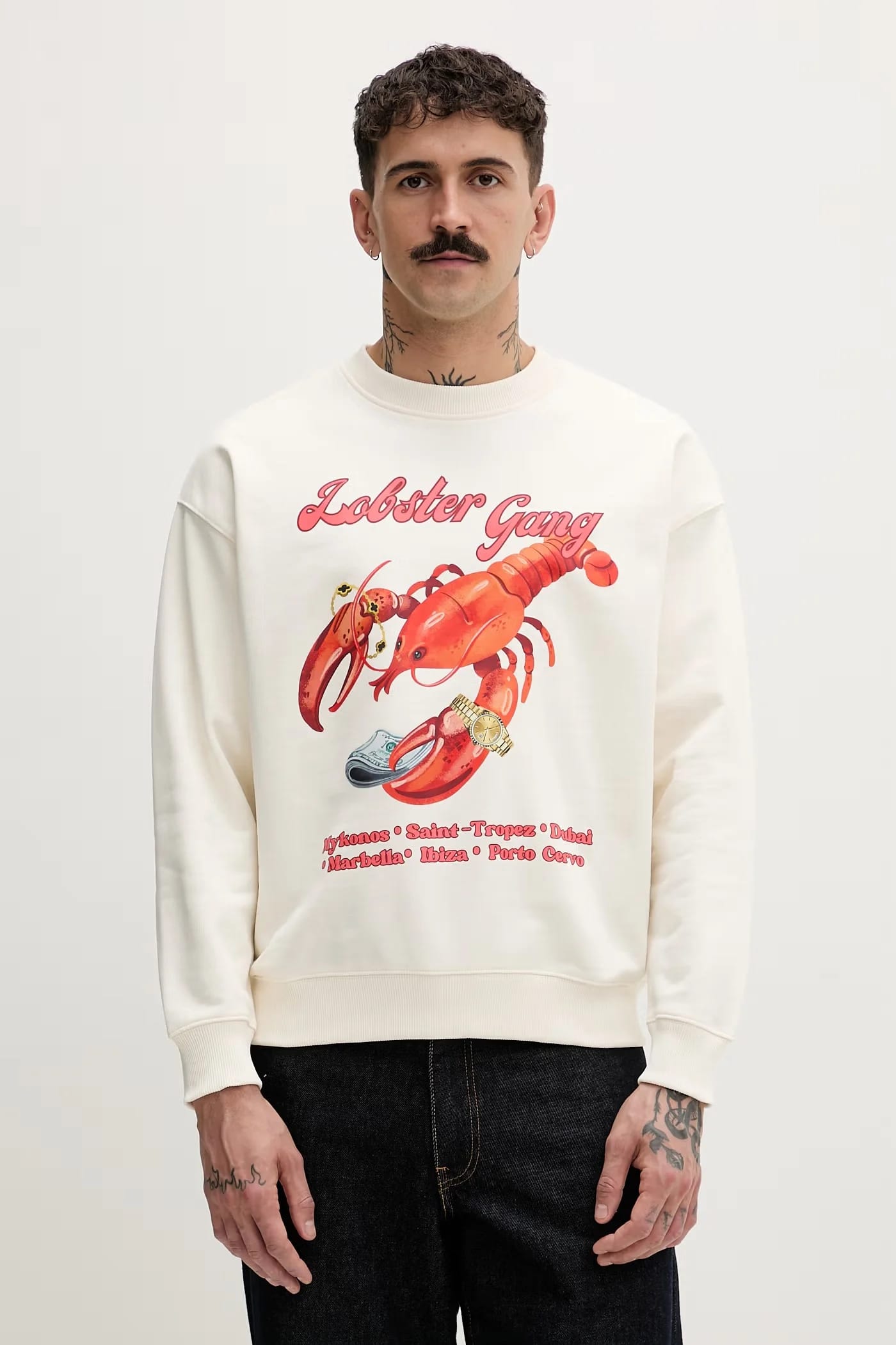 LOBSTER GANG мужская хлопковая толстовка