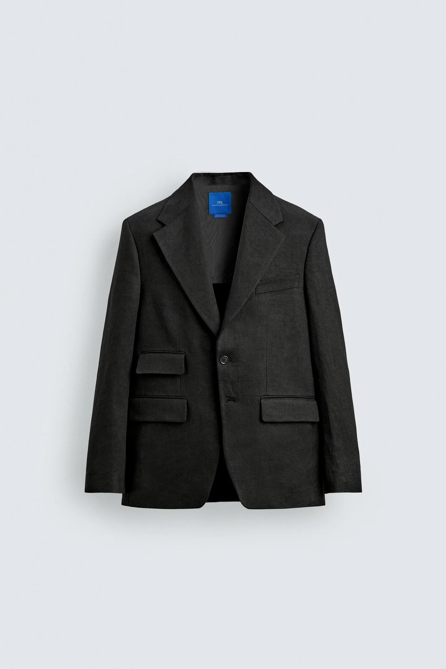 ТОТ ДЛЯ КОСТЮМА ИЗ САРЖИ 100% ЛЕН ААРОН ЛЕВИН X Zara