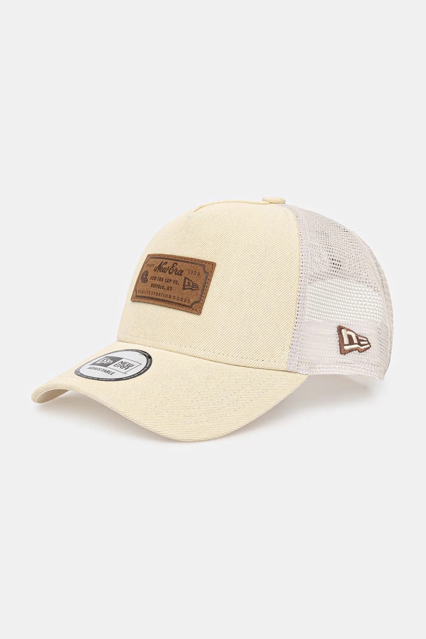 Кепка дальнобойщика DENIM LEATHER PATCH TRUCKER