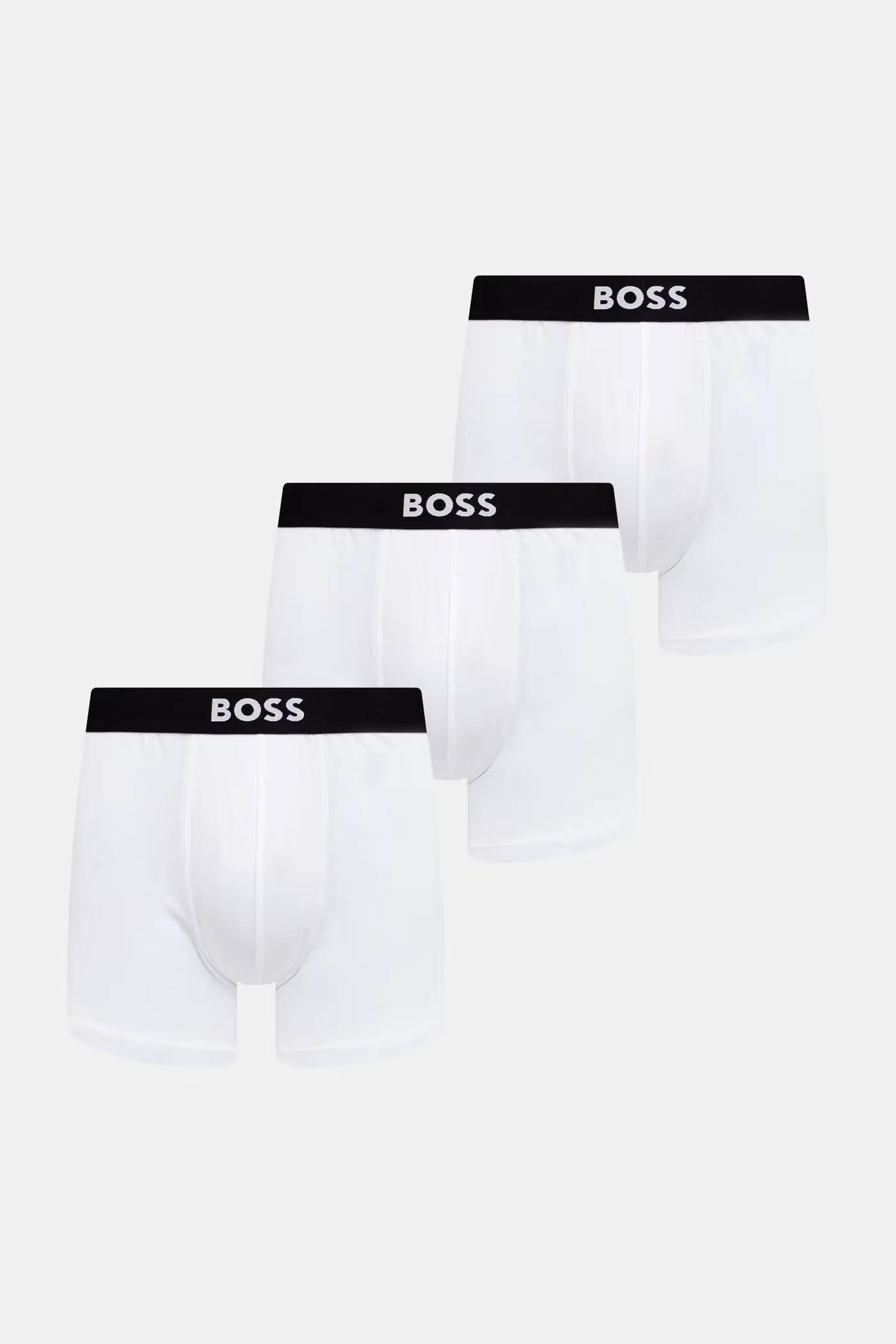 Приталенные мужские боксеры из хлопка с эластаном BoxerBr 3P BOSS ONE 3 шт.