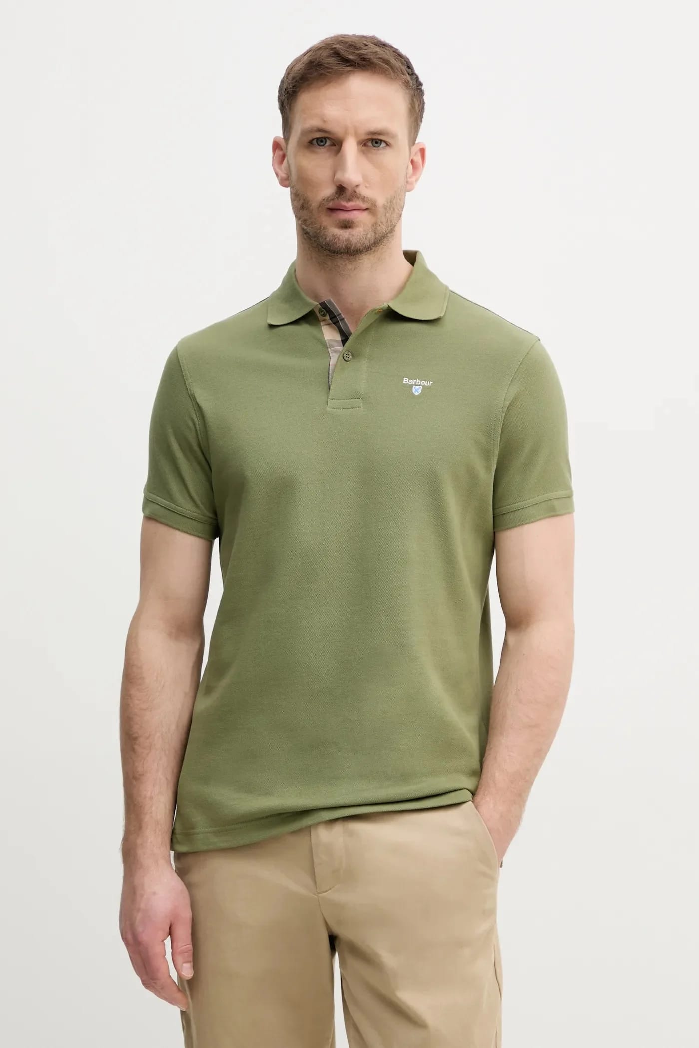 Хлопковое поло Tartan Pique Polo