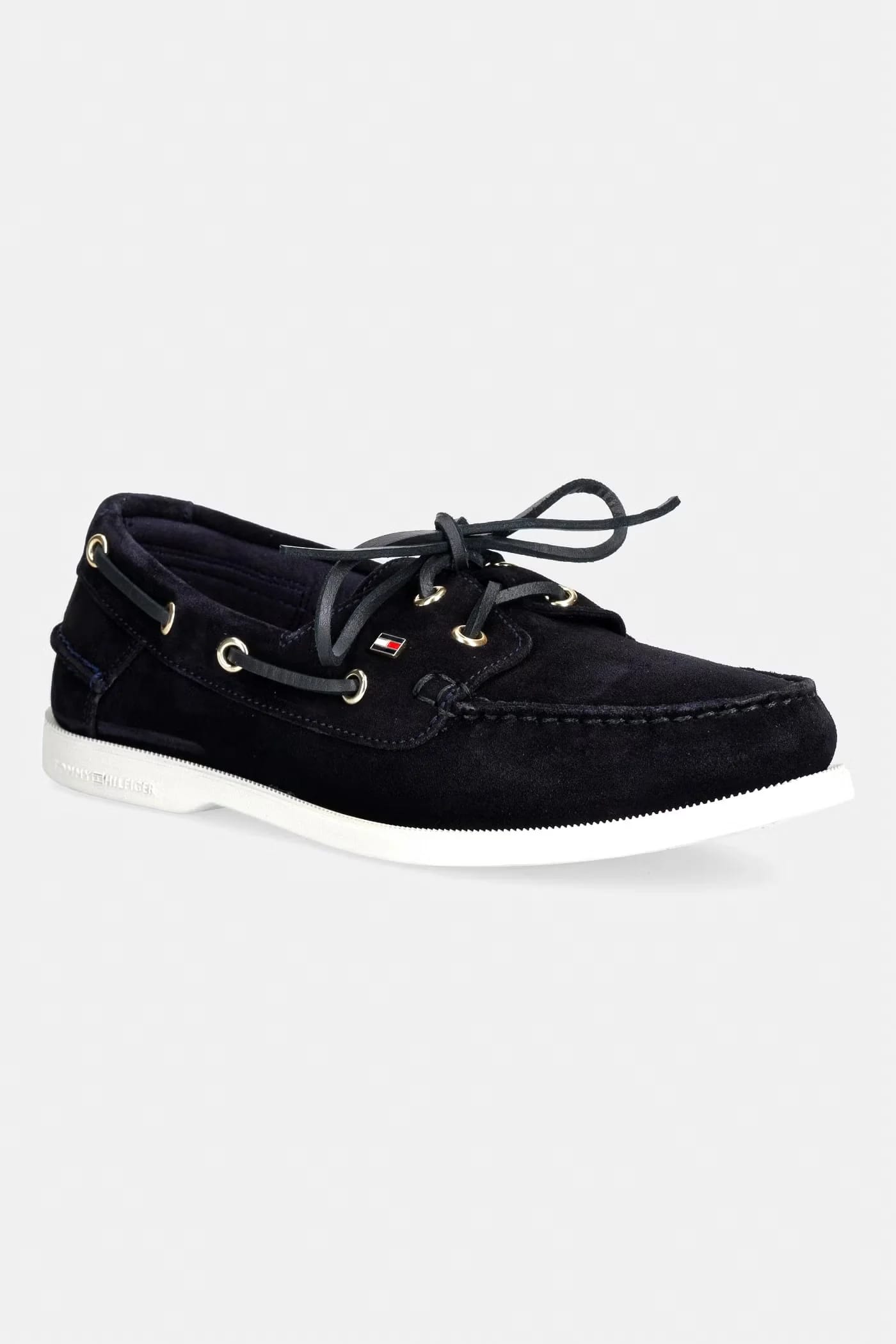 HILFIGER SUEDE BOAT SHOE женские замшевые мокасины