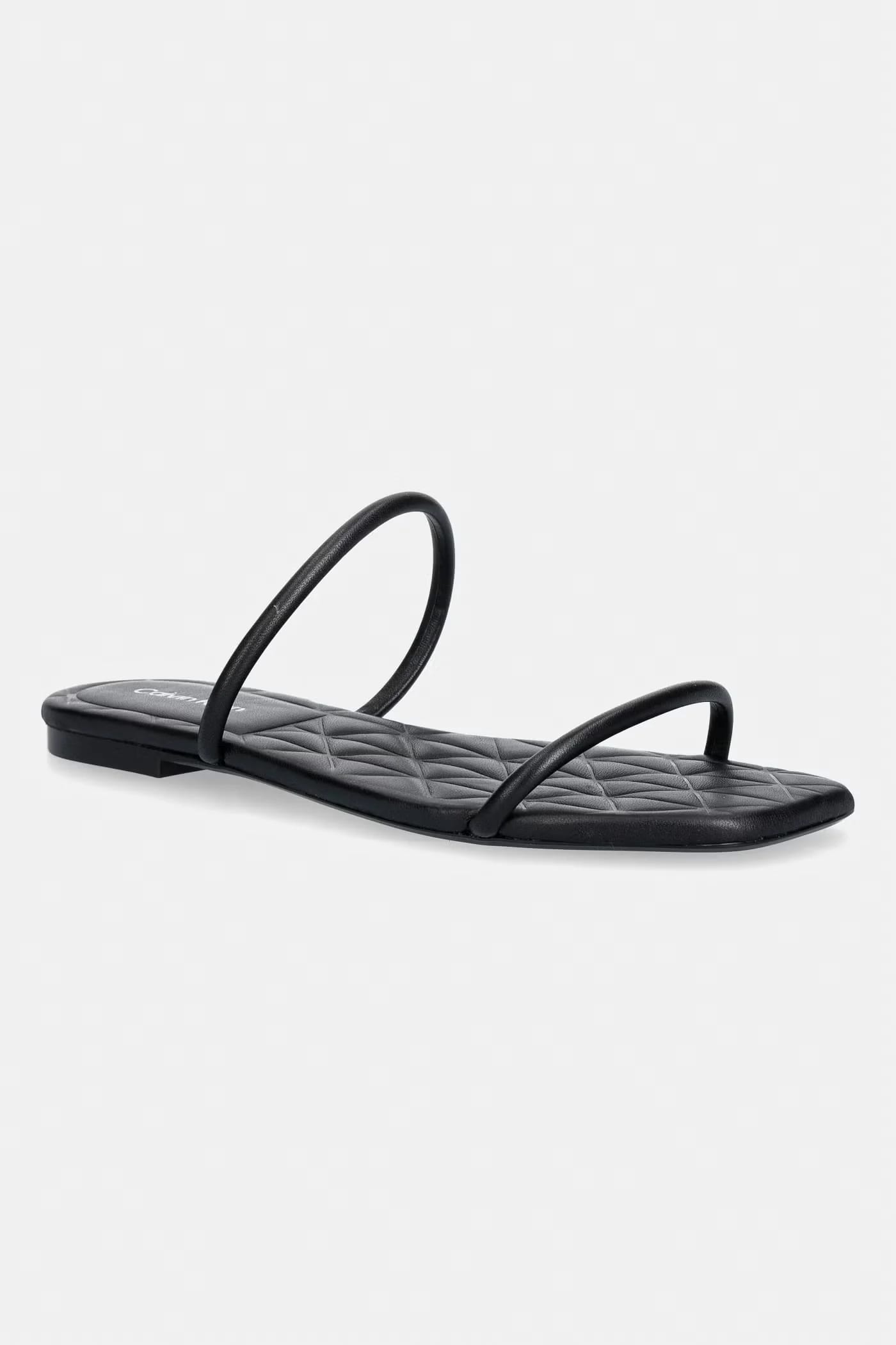 Тапочки женские кожаные SQUARE FLAT SNDL QUILT LTH