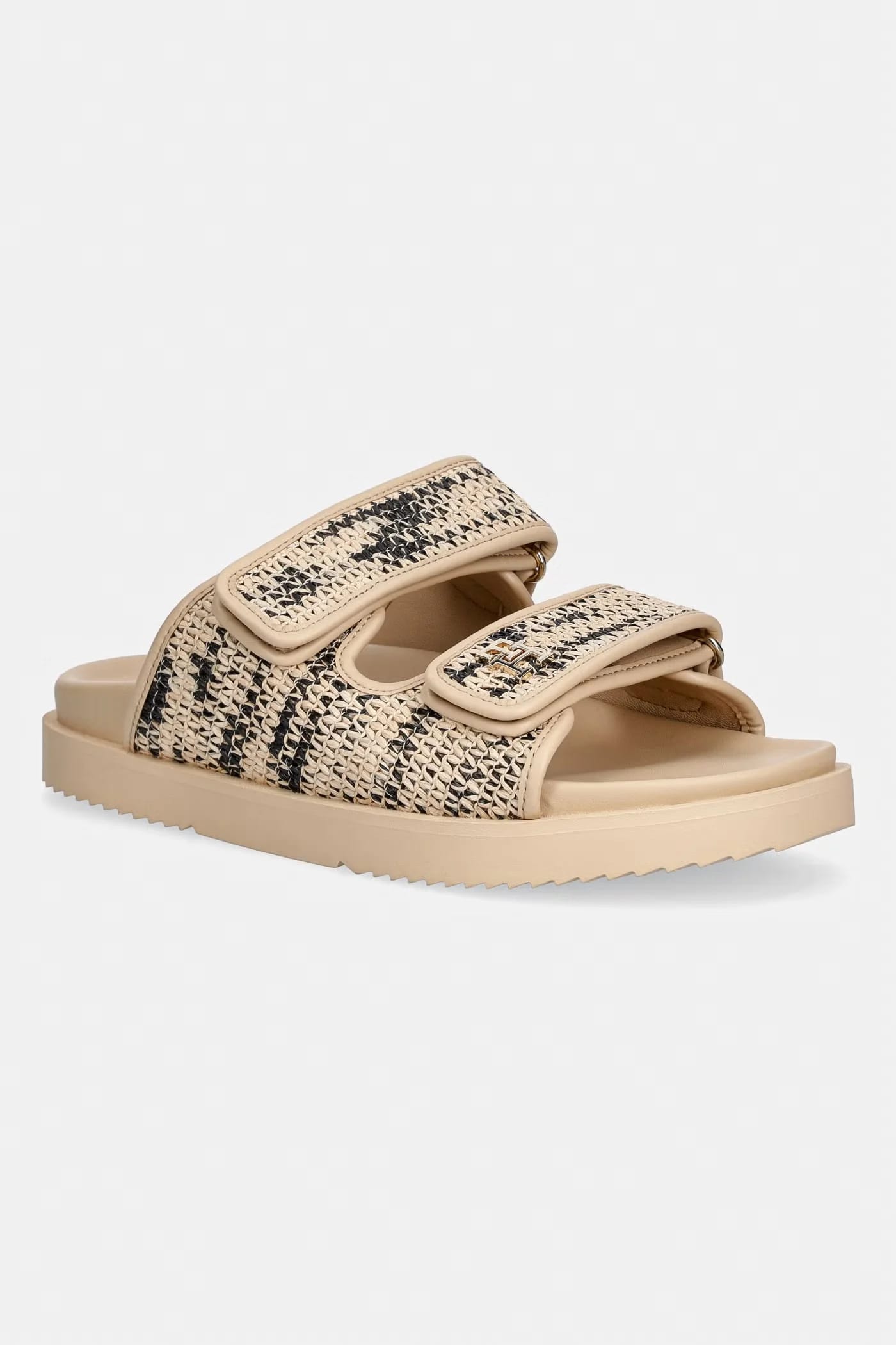 Женские шлепанцы DOUBLE STRAP RAFFIA SANDAL