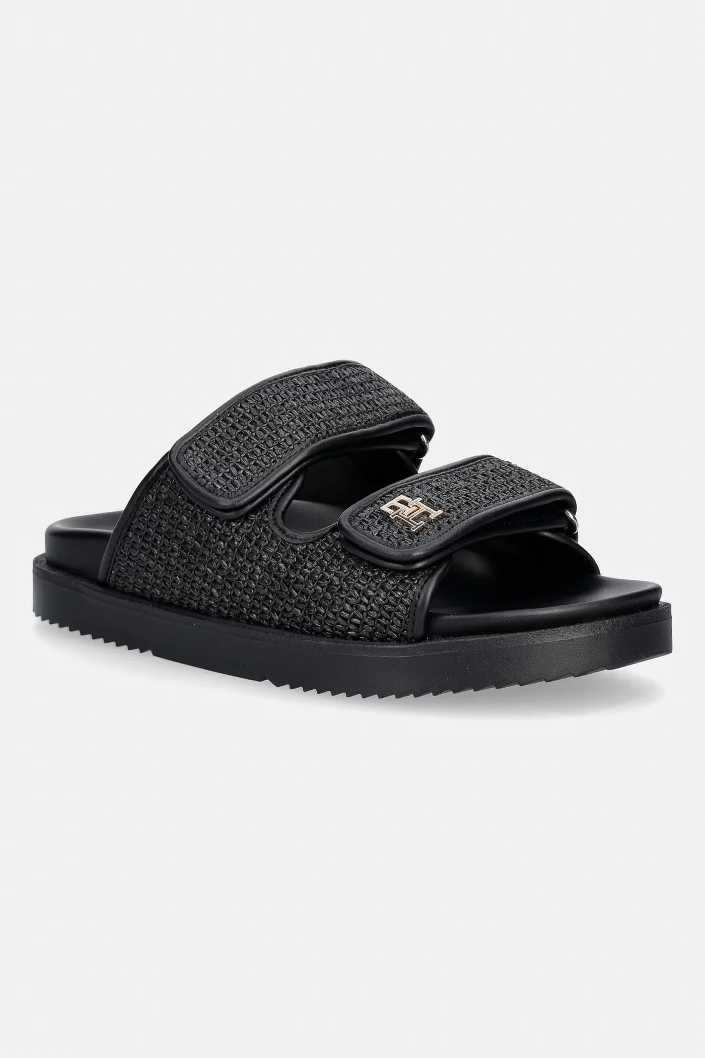 Женские шлепанцы DOUBLE STRAP RAFFIA SANDAL