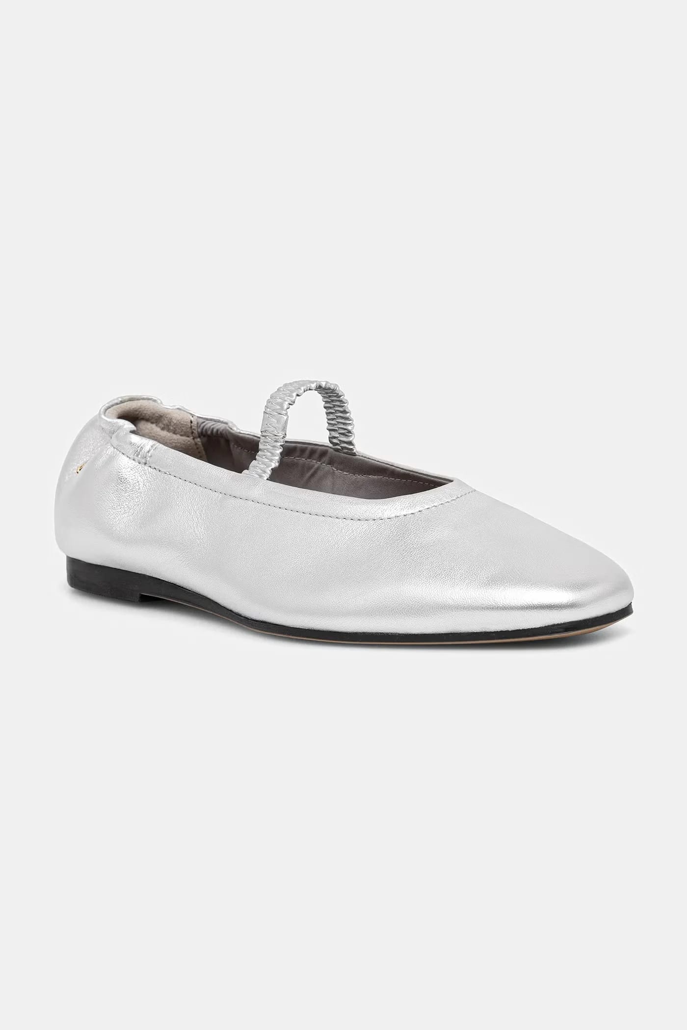 Кожаные балетки SILVER LTH ELLASTIC BALLERINA