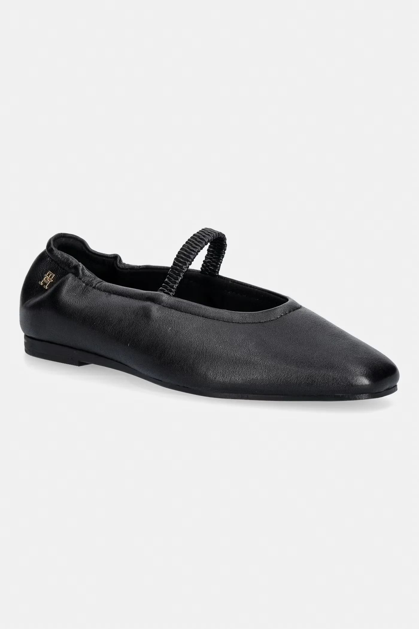 Кожаные балетки SOFT LEATHER ELASTIC BALLERINA
