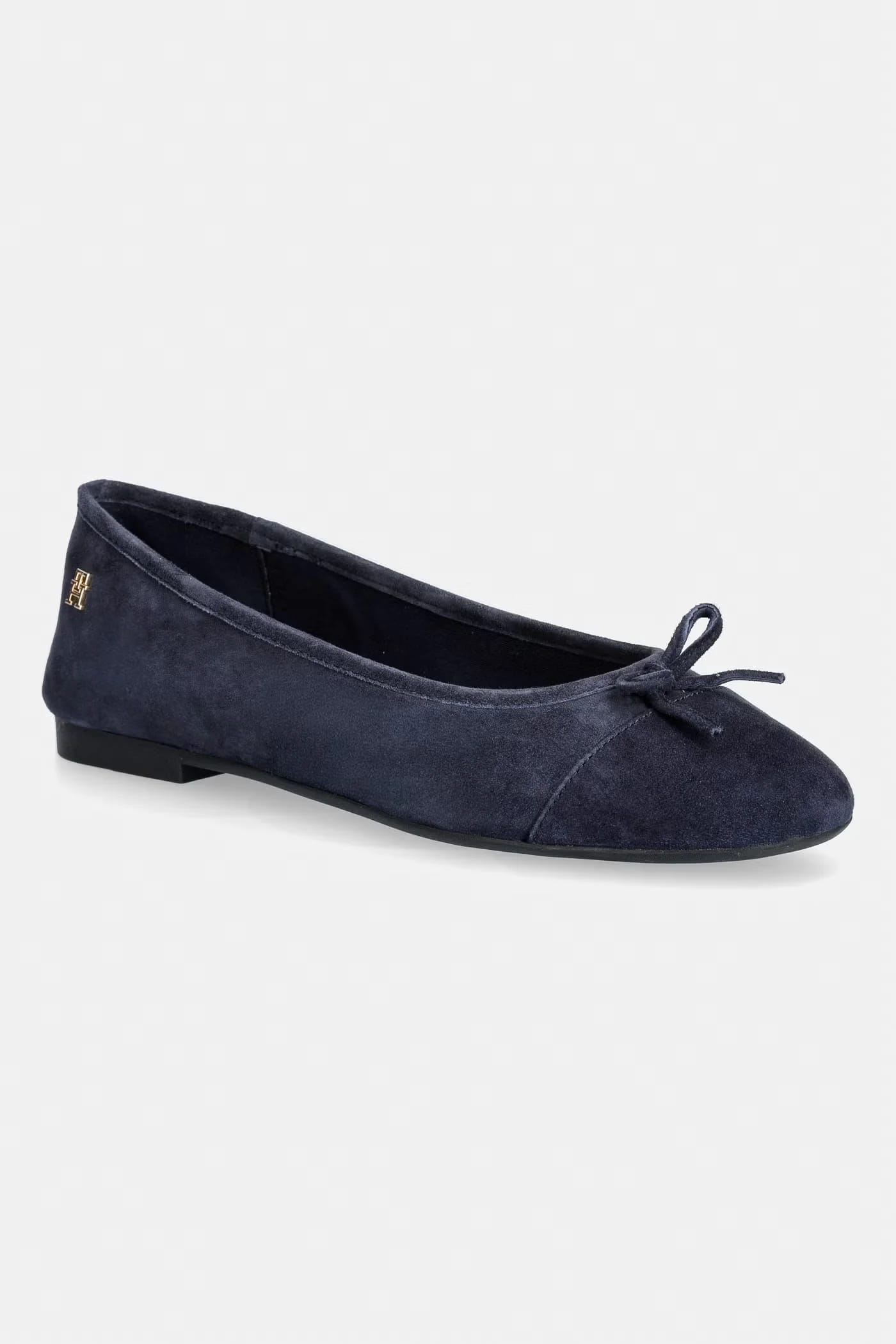 HILFIGER SUEDE BALLERINA замшевые балетки