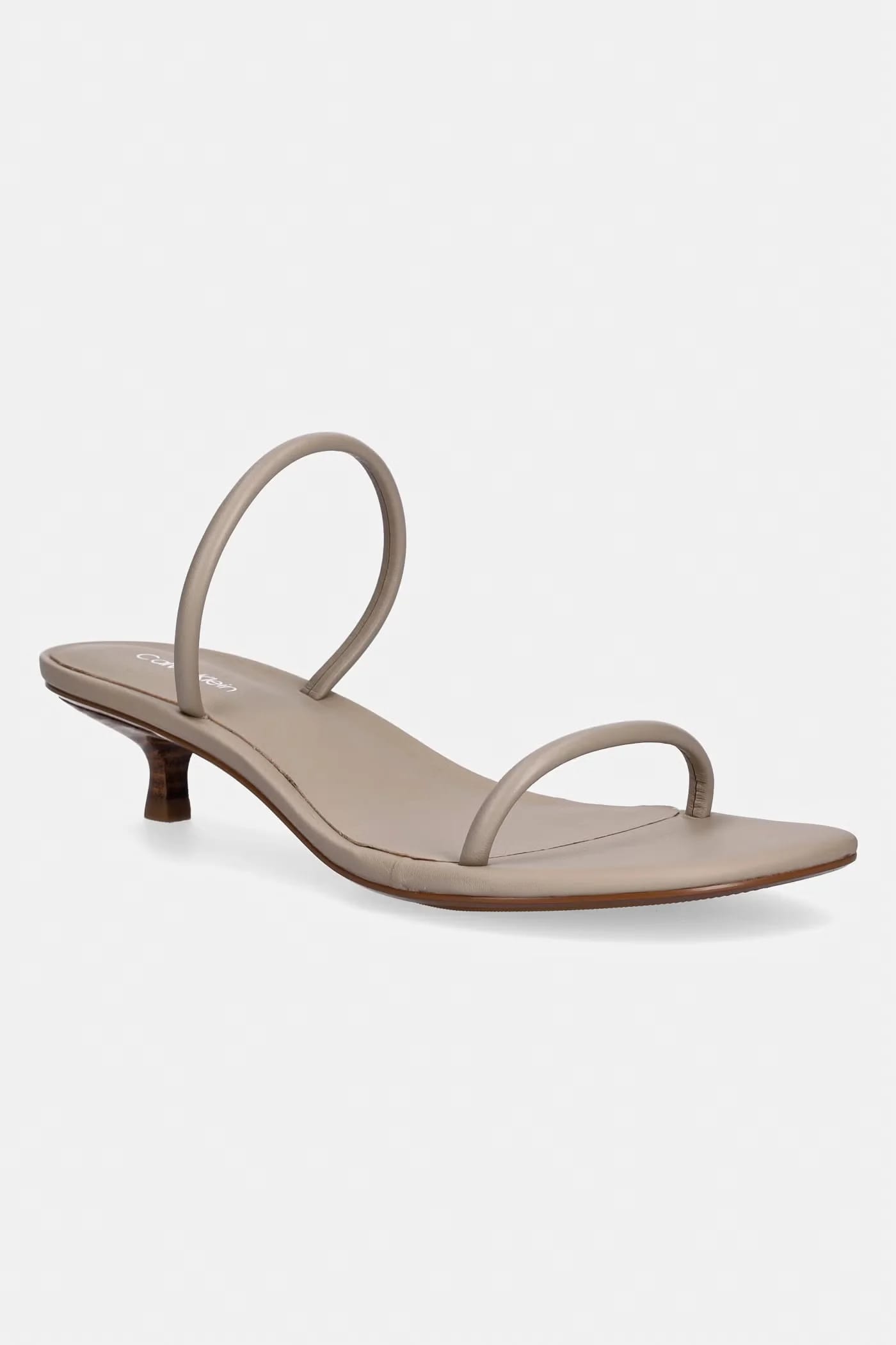 Кожаные босоножки на высоком каблуке KITT HEEL SNDL DOUBLE STRAP LTH