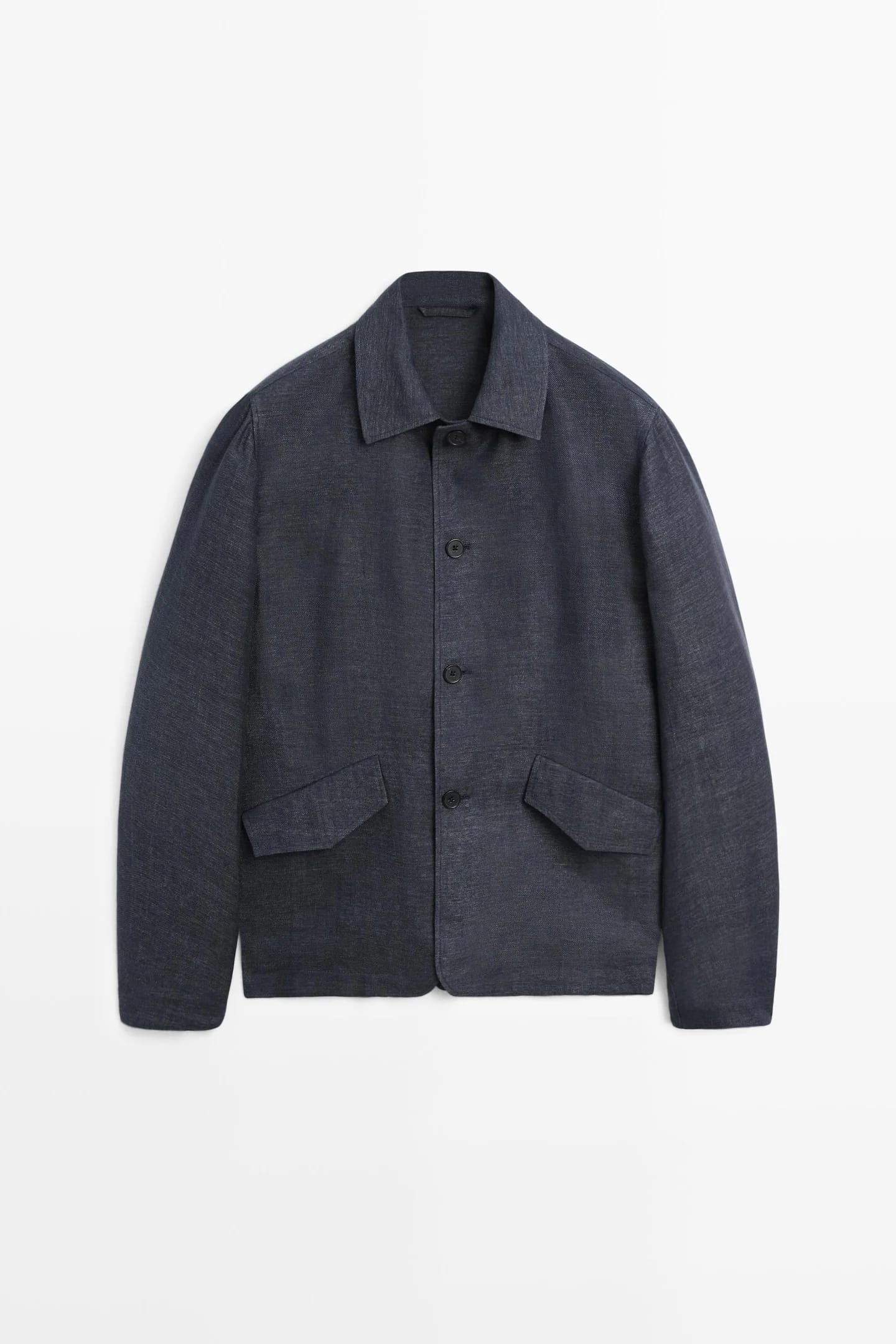 Рубашка Total Look из 100% меланжевого льна.