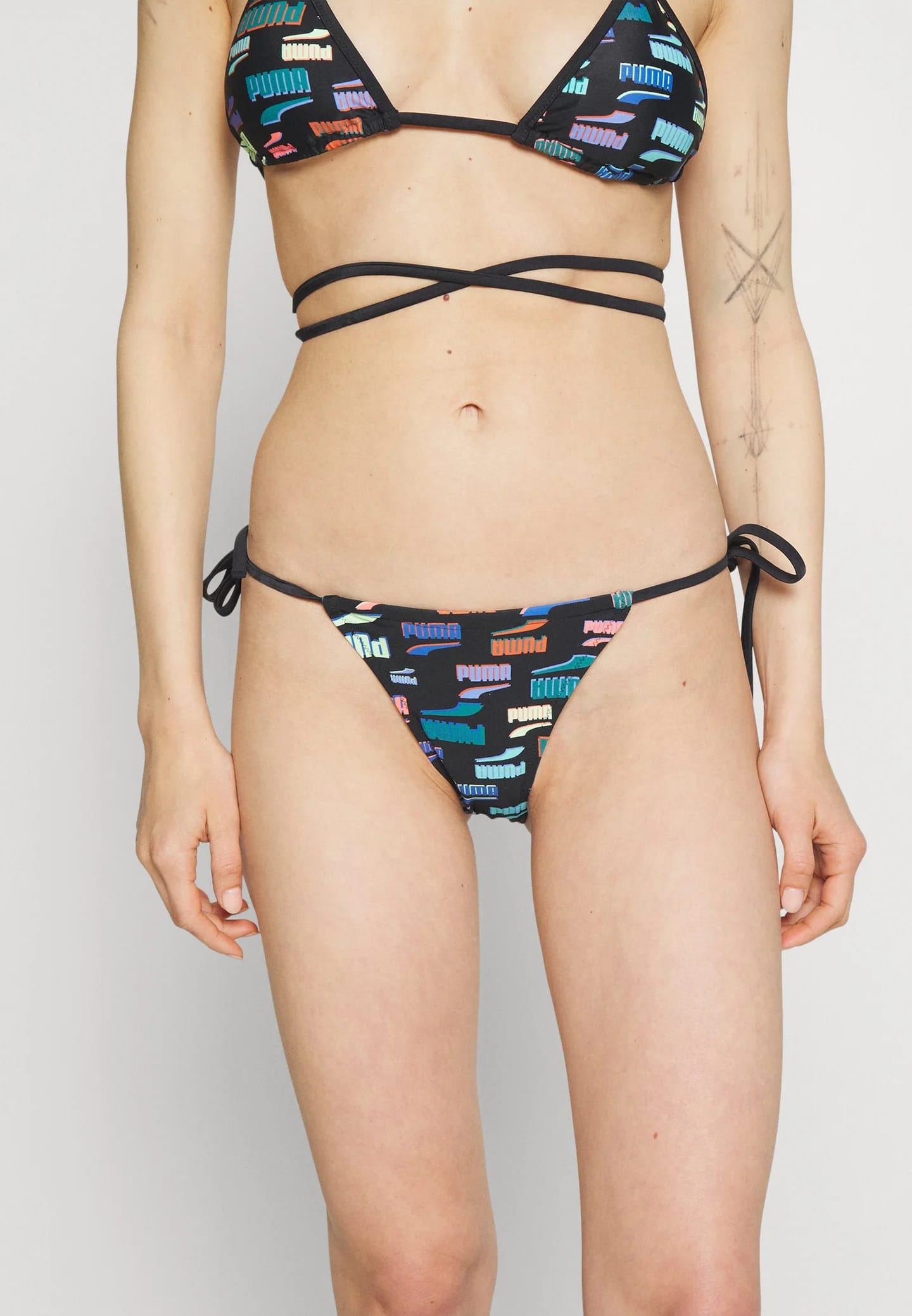 SWIM WOMEN SIDE TIE TANGA - Плавки бикини