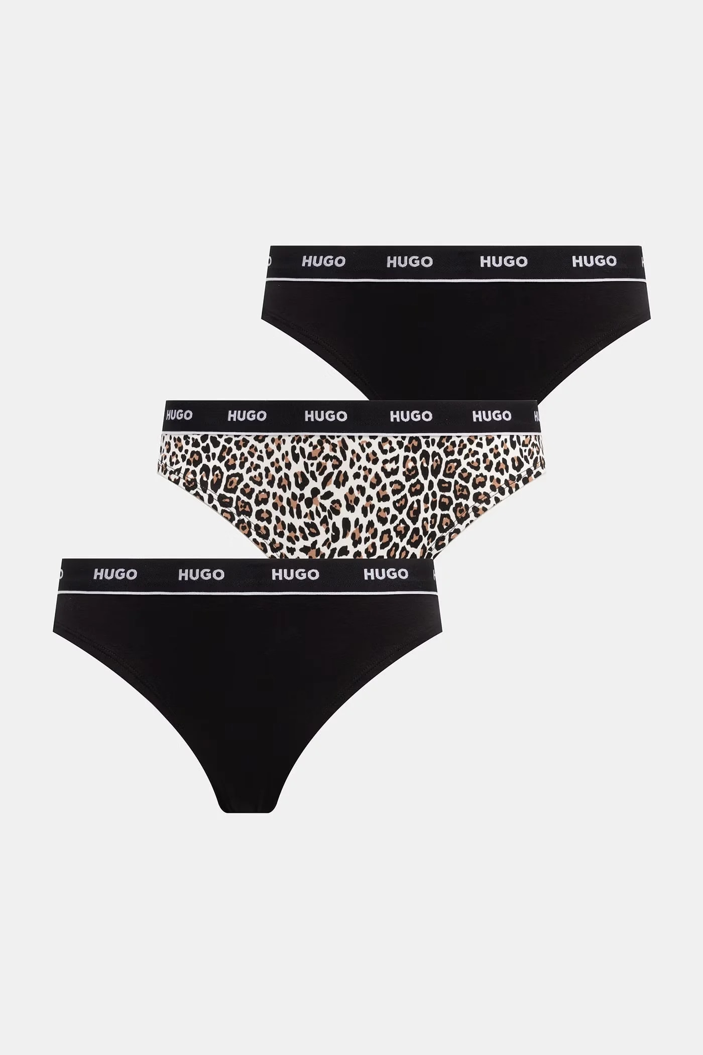 Женские стринги из хлопка с эластаном TRIPLET THONG DESIGN, 3 шт.