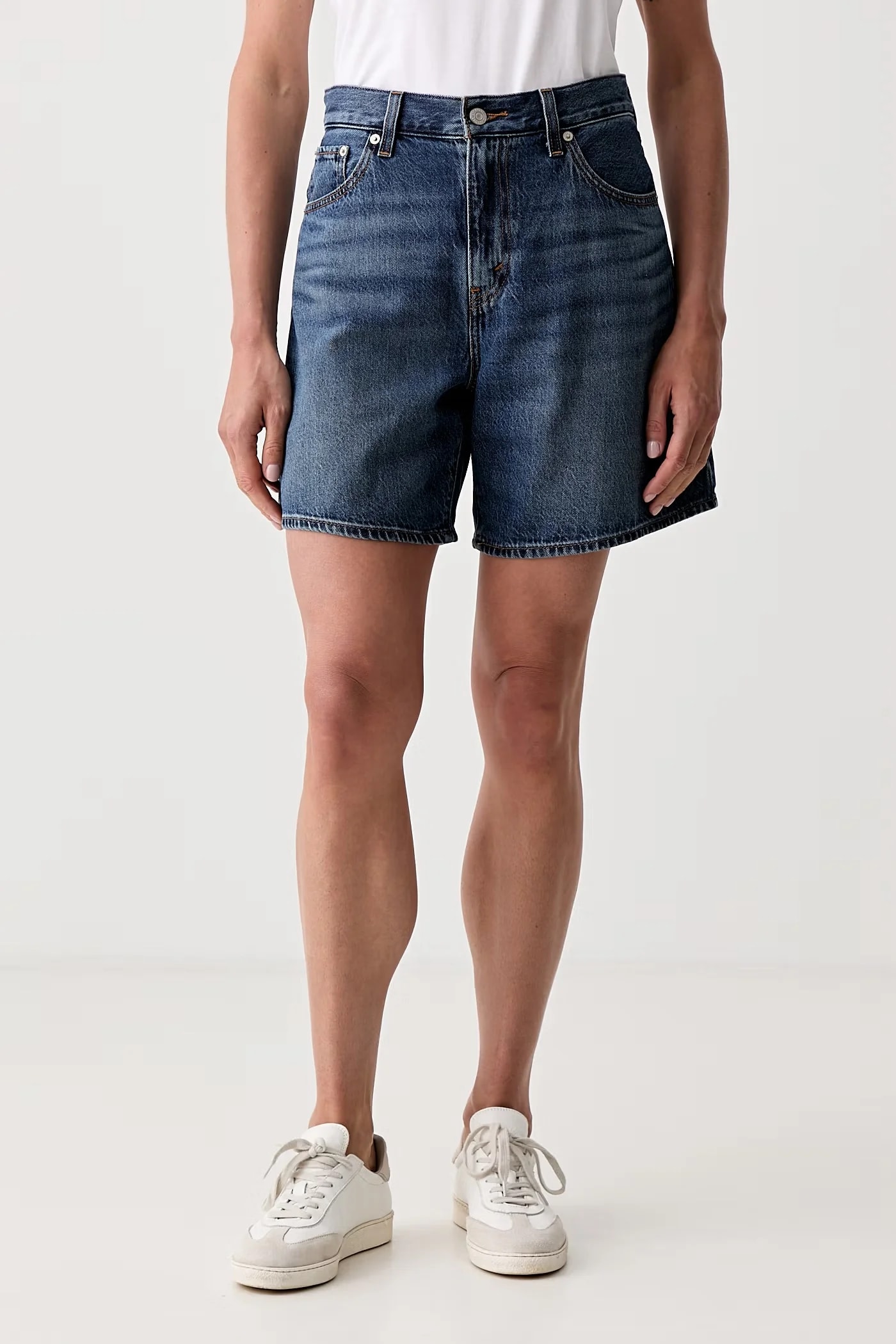 HIGH BAGGY SHORT ACHIEVE EVERYTHING женские джинсовые шорты