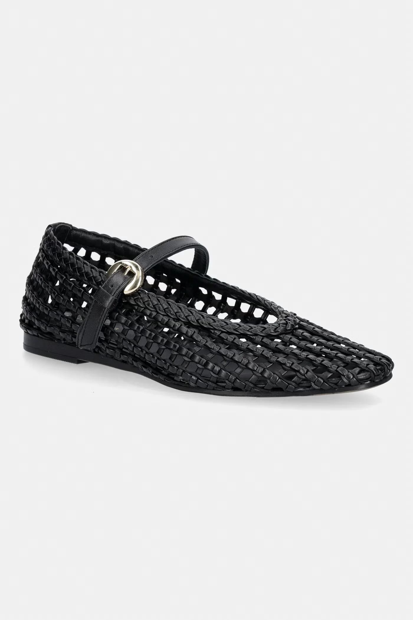 Балетки WOVEN LEATHER MIX BALLERINA