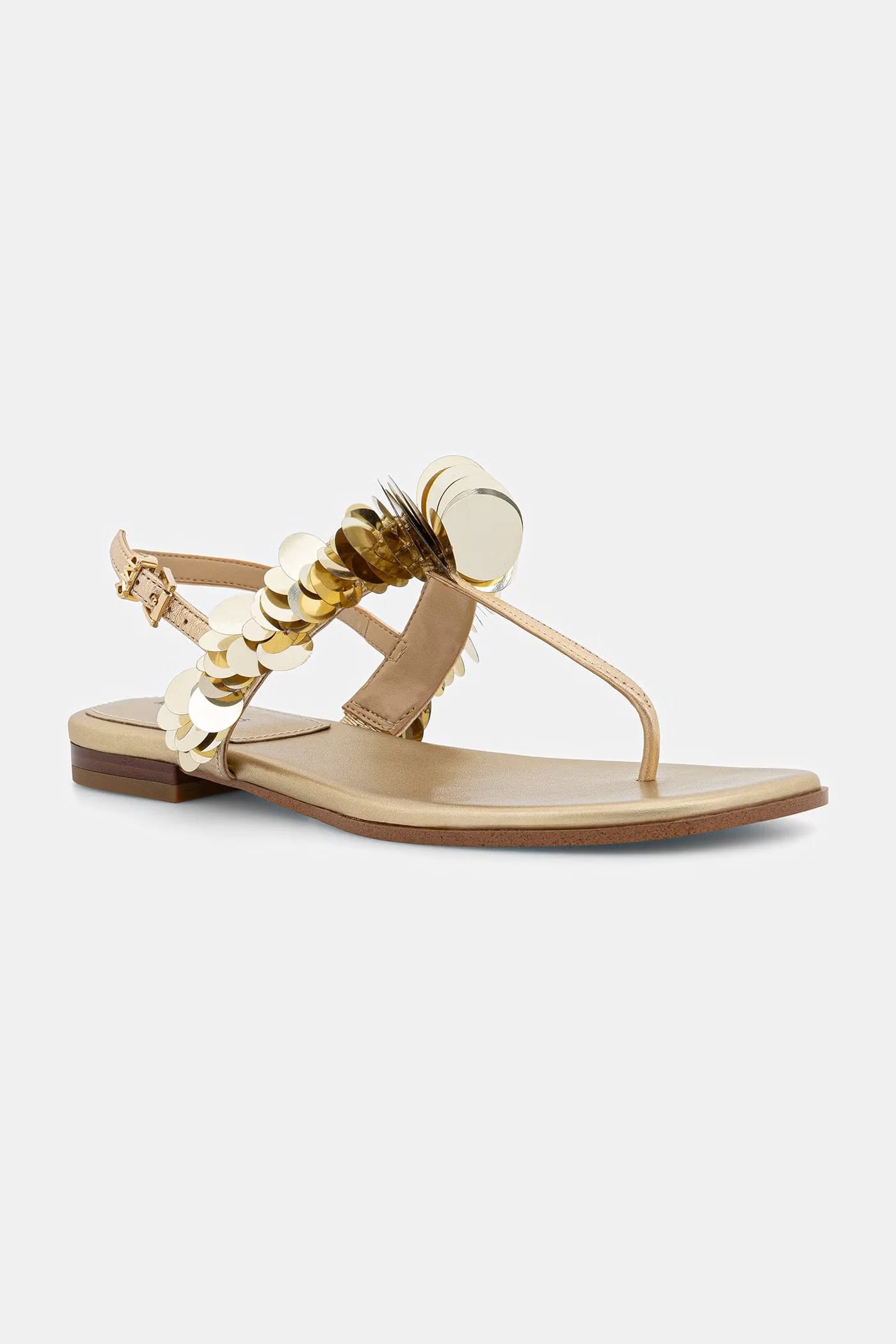 Женские кожаные босоножки на низком каблуке Loretta Thong Sandal