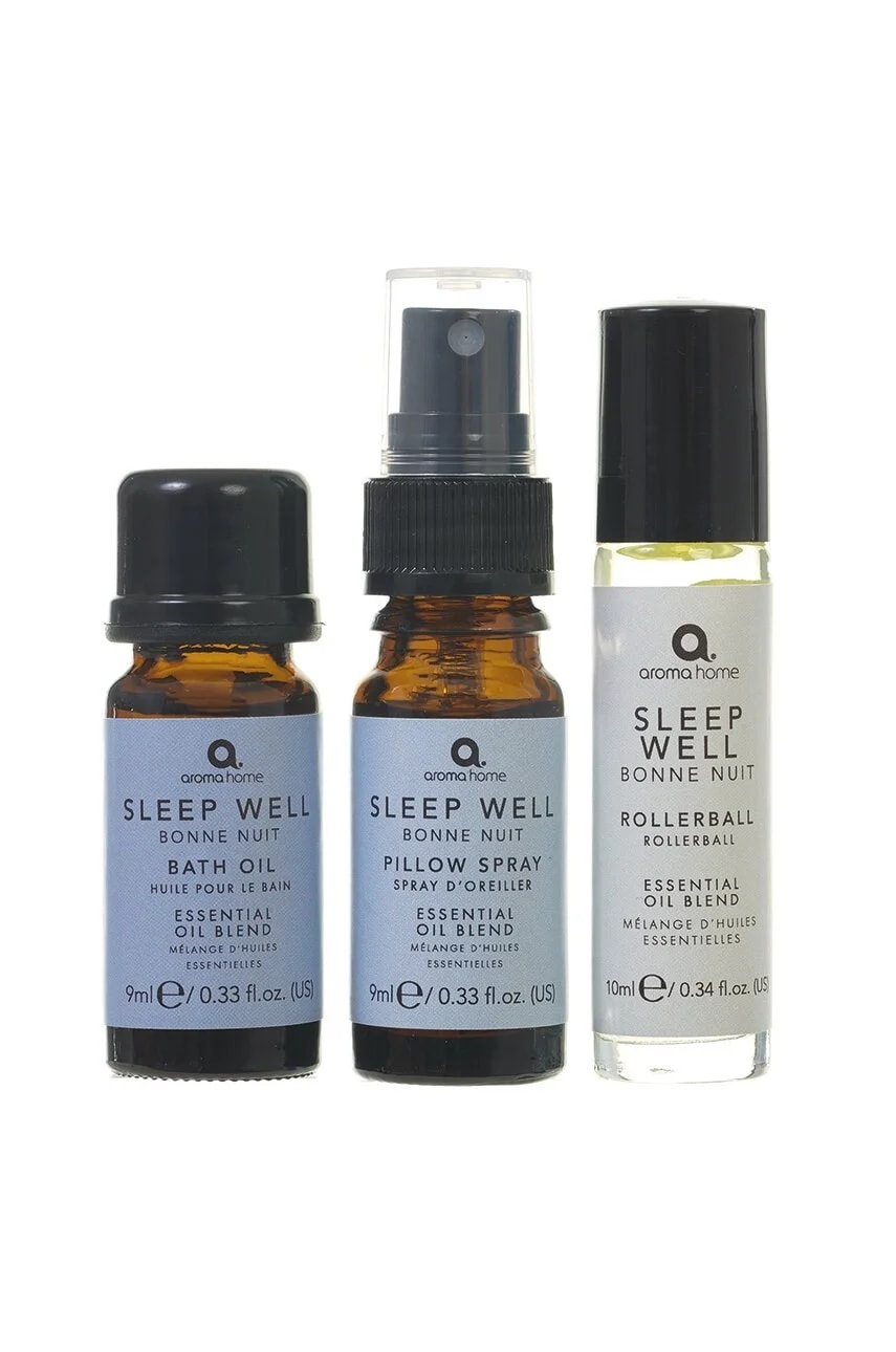 Спрей для помещений, рулон On и масло для ванн Набор Sleep Well Set, 3 шт.