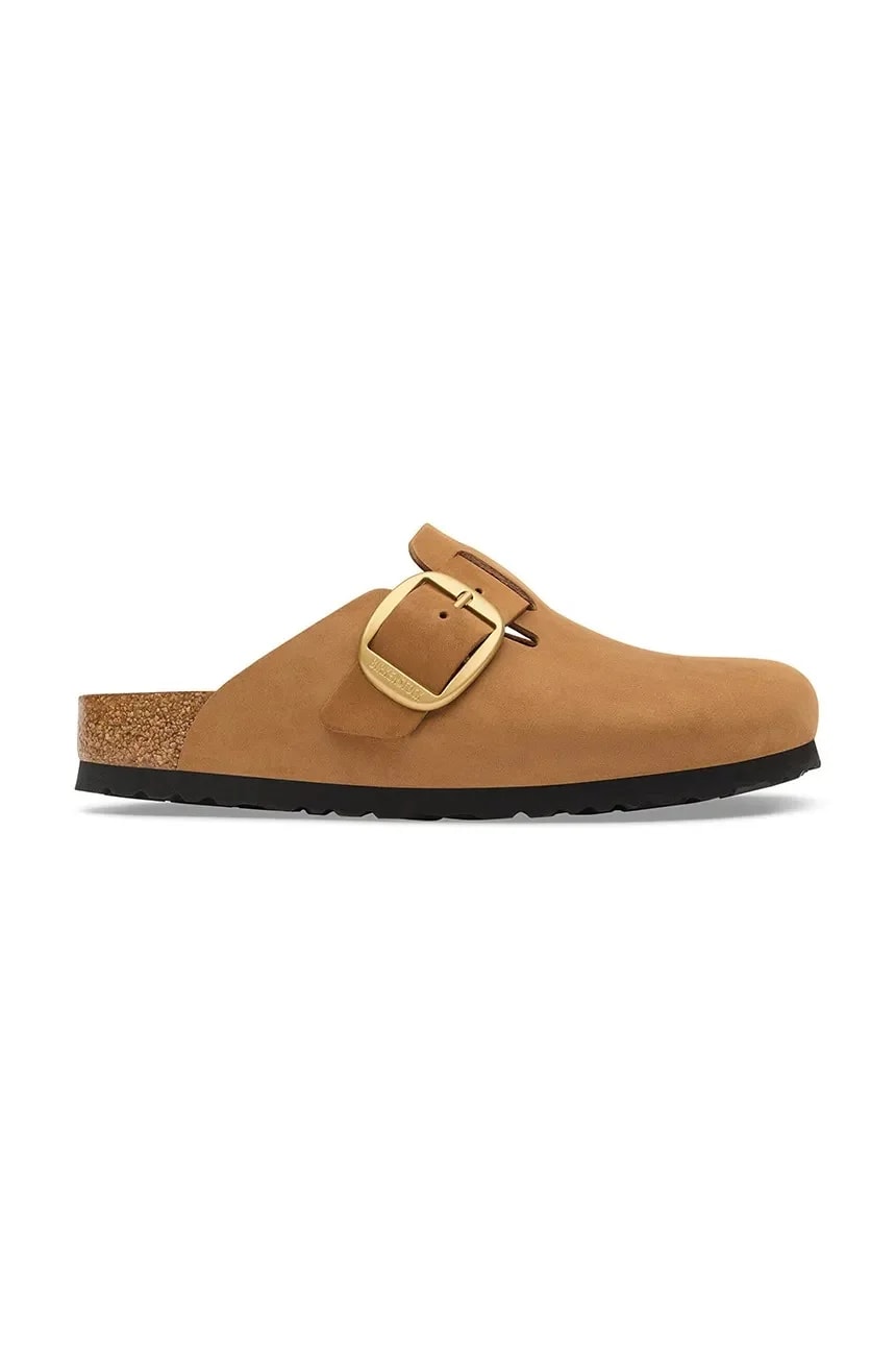 Женские сабо из нубука Boston Big Buckle Nubuck Leather