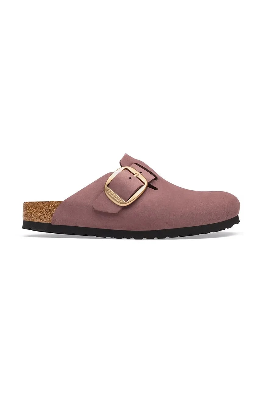Женские сабо из нубука Boston Big Buckle Nubuck Leather